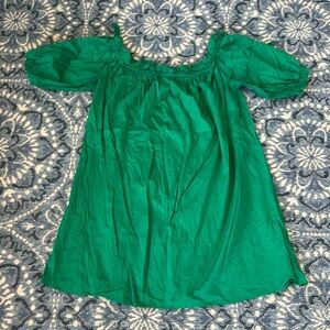Eloquii Elements Green Ruffled Dress